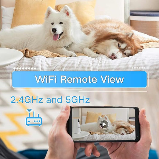 WiFi Picture Frame Camera, 1080P HD Security Cameras Wireless Mini Nanny Cam with Remote View, Motion Detection Video Recorder for Pet Monitor, Home, No Audio
