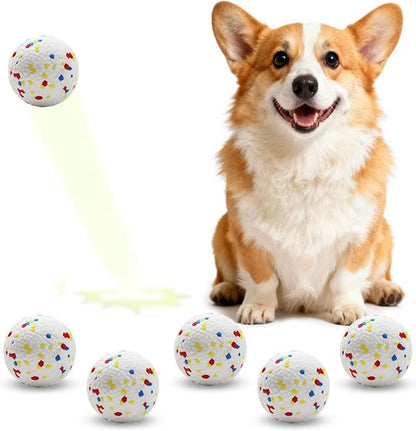 6 Pack Dog Toy Balls, 2.2 Inch ETPU Material, Replacement Balls for Automatic Ball Launcher Machine, Perfect for Small & Medium Dogs, Perfect for 2.2 Inch Automatic Launcher