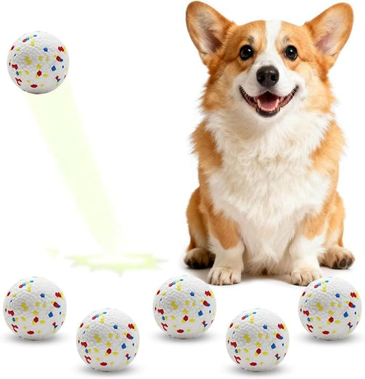 6 Pack Dog Toy Balls, 2.2 Inch ETPU Material, Replacement Balls for Automatic Ball Launcher Machine, Perfect for Small & Medium Dogs, Perfect for 2.2 Inch Automatic Launcher