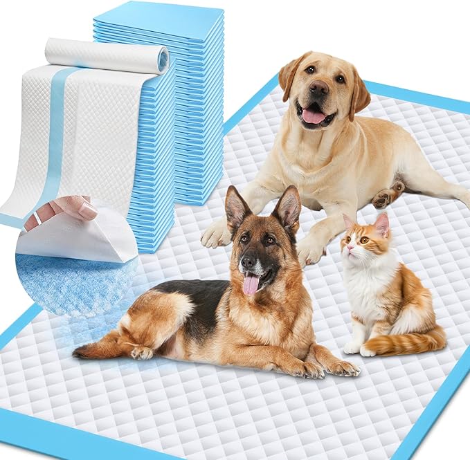 4XL Puppy Pads 36"x51" 40 Count, Pee Pads for Large Dogs & Multi-pet Families, Ultra Absorbent & Quick-Dry, Disposable Pet Training Pads for Doggie, Cat , Leakproof Incontinence Underpads