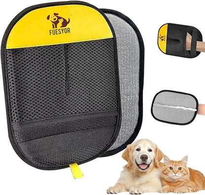 Pet Hair Remover Tool Glove for Cats & Dogs, Static Lint and Fur Removing Mitts for Laundry, Couch, Carpet, Clothing, and Auto Seats