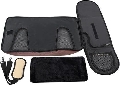 EliteField Deluxe Soft Pet Carrier (3 Year Warranty, Airline Approved), Multiple Sizes and Colors Available (18" L x 10" W x 11" H, Brown+Beige)