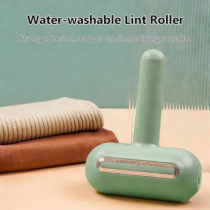 Reusable Lint Roller - Washable Pet Hair Remover that Never Needs Sticky Sheets, Powerful Gel Brush for Dog & Cat Hair on Furniture, Couch, Carpet, Bedding, and Car Upholstery