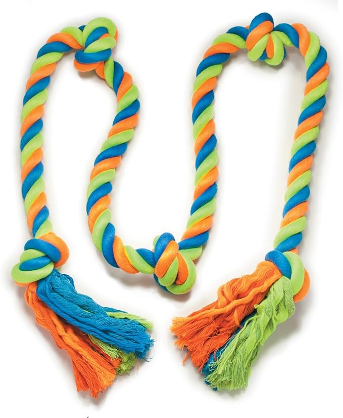 Grriggles Mighty Bright Tug Rugged Rope Dog Chew Toy
