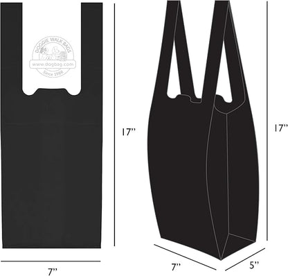 Easy-Tie Handle Dog Poop Bag, Extra Large Strong Doggy Waste Bags, Unscented Easy Dispensing and Leak Proof Poo Bags