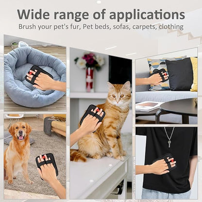 Obfuscate Pet Hair Removal Glove for Cats & Dogs,Reusable Electrostatic Pet Hair Remover Tool for Couch,Carpet,Car Seat