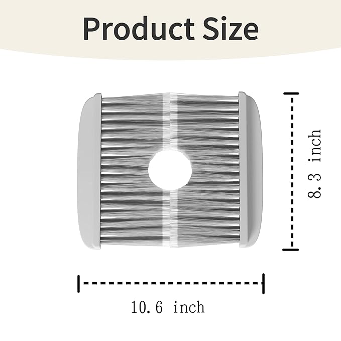 Pet Hair Removal Door Brush for Cats, Self-Cleaning Fur Catcher, Fits Cat Doors and Indoor Doorways, Gentle Grooming, Grey