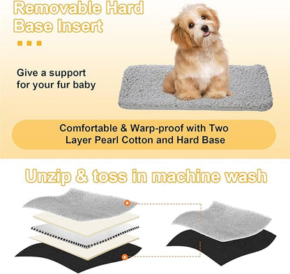 Console Dog Car Seat for Small Dogs Cats Up to 12lbs, Anti-Collapse Pet Armrest Booster Seat with Soft Pillow,Non-Slip Seat Rails Hooks & Safety Belt, Portable Car Accessories for Pets Travel