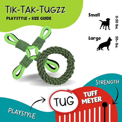 Jolly Pets TIK-Tak-Tugzz Large/XL O Rope Dog Toy