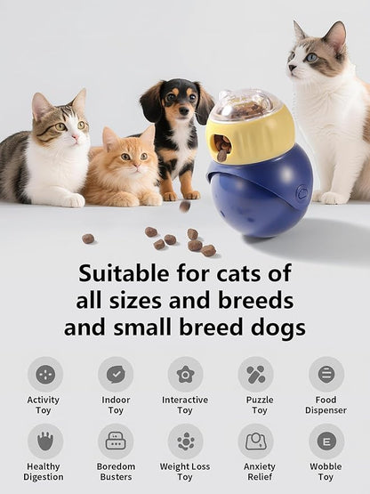 Treat Dispensing Dog Toys, Interactive Dog Puzzle Toy for Boredom, Dog Enrichment Toys to Keep Them Busy, Dogs and Cats Slow Feeder（Not for Aggressive Chewers）