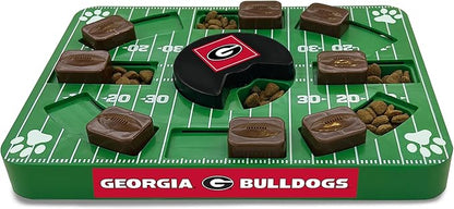 Pets First NCAA Georgia Bulldogs Puzzle Toy, Puzzle Treat Dog Toy, Interactive Dog Treat Toy, Dog Puzzle Fedding Slow Toy