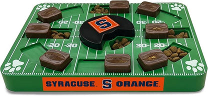 NCAA Puzzle Toy Slow Feeder, Puzzle Treat Dog Toy, Interactive Dog Treat Toy, Dog Puzzle Feeding Slow Toy (Syracuse Orange)