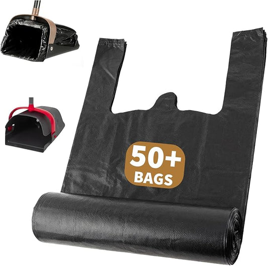 Dog Poop Bags Compatible with Arm and Hammer, Pooper Scooper Bags Fit for Swivel Bin & Rake Dog Pooper Scooper, Thick Pet Poop Bags Waste Bags with Handles, Disposable Garbage Bags for Pet 50 Count