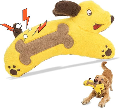 HGB Squeaky Dog Toys for Large Dogs, Tough Crinkle Stuffed Plush Chew Toys for Small Medium Large Dogs, Interactive Fetch Tug & Teething Big Dog Toys to Keep Them Busy