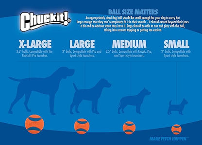 Chuckit! Erratic Ball Dog Toy, Medium (2.5 Inch), Pack of 2 Indoor and Outdoor Dog Toy