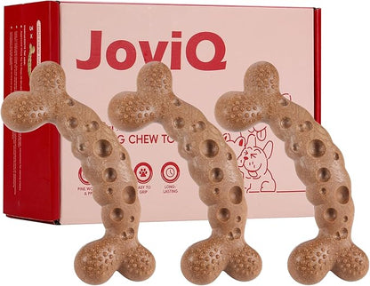 Dog Chew Toys for Aggressive Chewers 3 Pack Variety Flavored Tough Dog Bone Toy for Medium Large Breed to Keep Them Busy