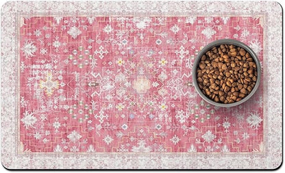 Pet Food Mats for Floor, Absorbent Dog Mat for Food and Water Dispenser, Quick Dry Dog Placemat Pet Supplies