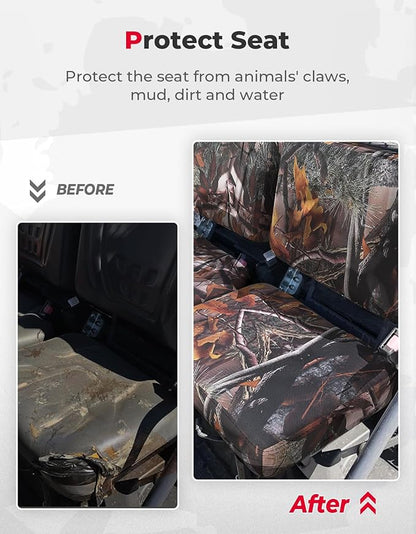 KEMIMOTO Seat Covers Camo Compatible with Kubota RTV X900, RTV X1120D, RTV 1140 2014-2025 and X1100 2007-2013, Compatible with Kubota Sidekick RTV-XG850