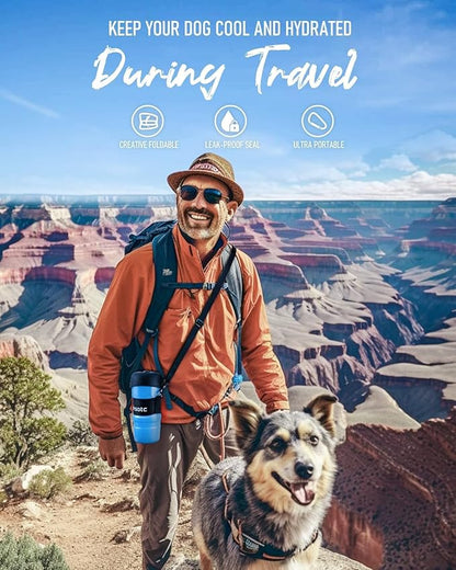 lesotc Dog Water Bottle, Portable Pet Water Dispenser, Leak Proof Travel Squeeze Water Bottle for Dogs, Puppy Essentials Dog Stuff Accessories for Outdoor Walking, Hiking, BPA-Free, Lightweight