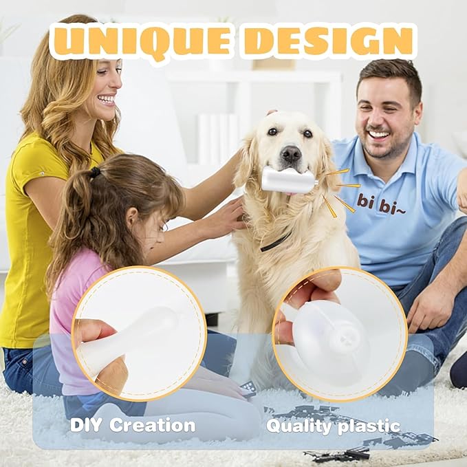 45 Pack Replacement Squeakers for Dog Toys, Plastic Dog Toy Repair, DIY Pet Squeaker Inserts