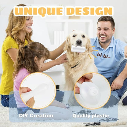 45 Pack Replacement Squeakers for Dog Toys, Plastic Dog Toy Repair, DIY Pet Squeaker Inserts