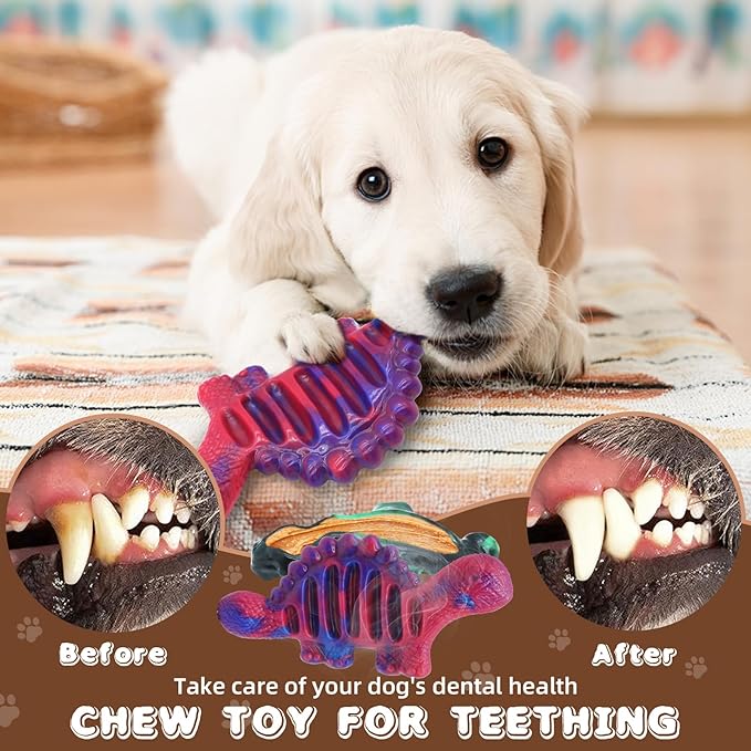 Magicorange 3 Pack Dog Chew Toys for Aggressive Chewers, Nylon Durable Dog Toys, Milk Flavored Tough Chew Toys