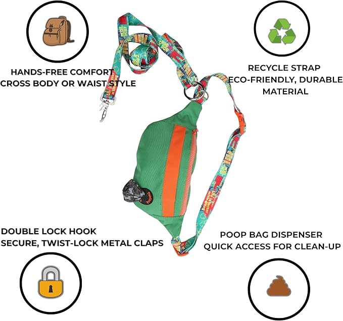 Pawlook Hands-Free Dog Walking Belt Bag