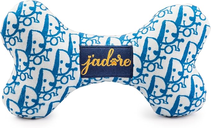 Haute Diggity Dog Dogior Bone, Plush Designer Dog Toys with Interactive Squeaker, Stimulating Pet Enrichment, Machine-Washable & Safe Materials for All Breeds, Size XL
