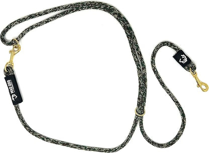 Mad Dog Products Hands Free Clip Dog Leash 3/8” x 10’ Camouflage Signature Rope – Made in USA