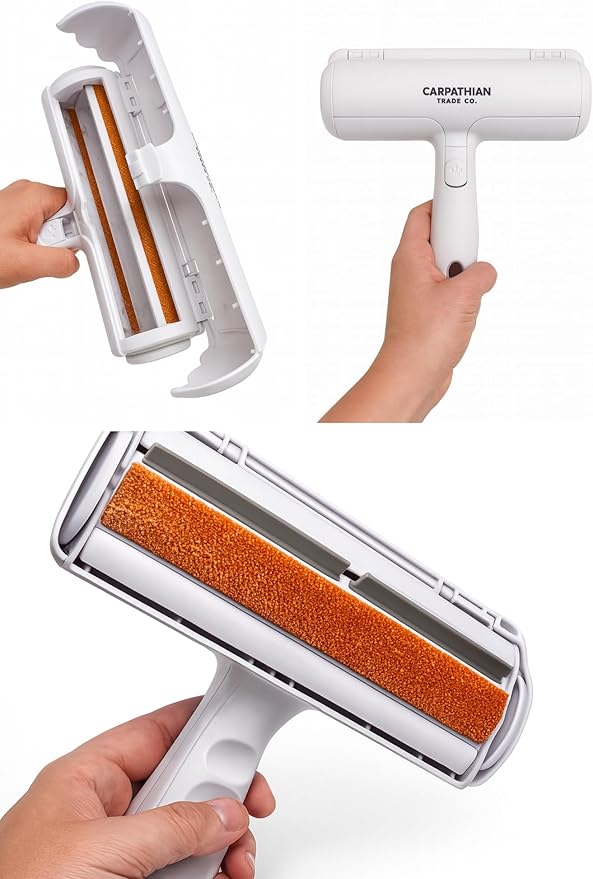 Reusable Pet Hair Remover Roller – Dog & Cat Fur Remover Brush for Furniture, Carpet & Clothes – Reusable & Eco-Friendly by CarpathianTradeCo