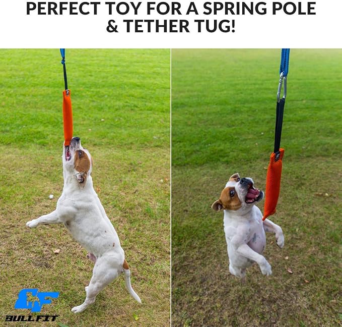 K9 Dog Bite Tug Toy - Made of Durable & Tear-Resistant French Linen - Perfect for Tug of War, Fetch & Puppy Training - Ideal for Medium to Large Dogs - Tough Pull Toy with Strong Handle & Stitching