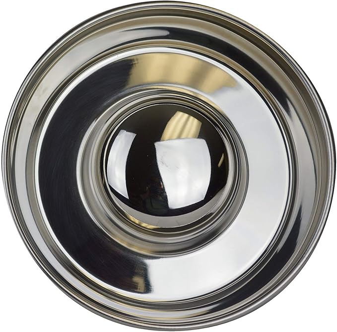 OurPet's DuraPet Slow Feed Premium Stainless Steel Dog Bowl, Silver (2040010301)
