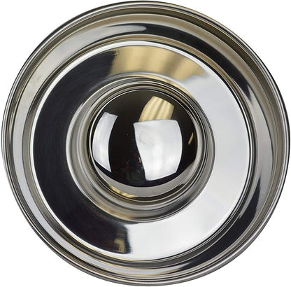 OurPet's DuraPet Slow Feed Premium Stainless Steel Dog Bowl, Silver (2040010301)