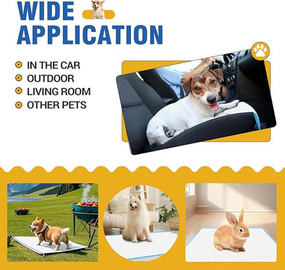 Extra Large Doggie Pee Pad, 30”x30” Thicken Dog Pee Pads, 60 Count XL Doggy Pads Leak-Proof, Super Absorbent Puppy Pee Pads for Dogs, Soft Training Pet Pads for Dogs Cats Rabbits