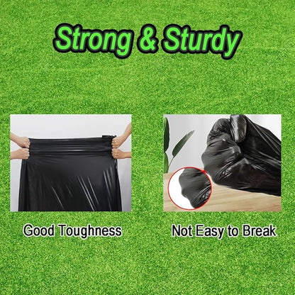 100 Count Dog Poop Bags Sized 23.6" x 21.6" for 20L Dog Poop Trash Can, Black
