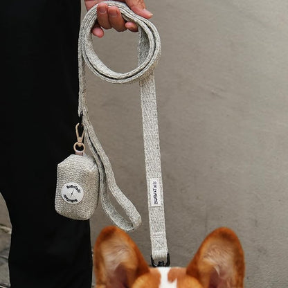 5 FT Stylish Dog Leash, Soft Dog Leashes with Comfortable Padded Handle, Metal Carabiner Clip, Strong No Pull Pet Leash for Small Medium Dogs for Walking, Shopping and Running