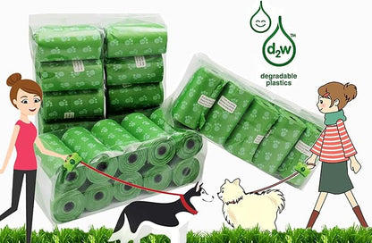 Wholesale Biodegradable Dog Poop Bags 28800-Count (1440 Rolls) with 2 Dispensers : Environment Friendly w/ d2w for Fast Degradation, Dog Waste Bags, Lavender Scented, Pet Waste Poopbags
