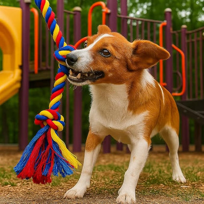 Dog Rope Toys Heavy Chew Toys for Medium & Large Breed Dogs – Durable Rope Toy, for Teething, Chewing, and Interactive Play (7 pcs Dog Toys Combo)