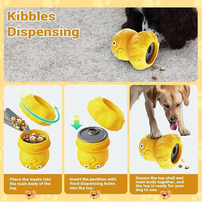Dog Toys for Aggressive Chewers, Dog Enrichment Toys, Anxiety Relief for Dogs Toy, Indestructible Frozen Treat Toy National Pet Day Gifts for Large Dogs Reduces Anxiety, Octopus