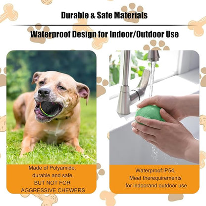 Valentines Day Gifts Interactive Dog Toys Dogs Ball,Moving Dog Toy with Touch Activated,Anti Boredom Dog Toys for Small Medium Dogs,Tough Motion Activated Automatic Vibrating Dog Ball