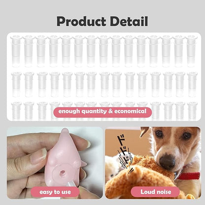 RAYNAG 90Pcs Shoe Squeakers Reeds Insert Noise Maker Toys Tiny Squeakers, Replcing Toddlers Shoes Inserts, or Squeaking Both Directions for Pet Balls