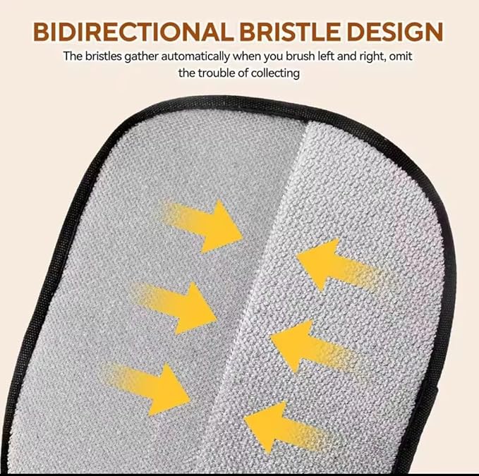 Pet Hair Removal Glove 3 Pack for Dogs & Cats, Reusable Electrostatic Grooming Mitt, 5-Finger Pet Hair Remover for Furniture, Couch, Carpet, Clothes & Car Seat