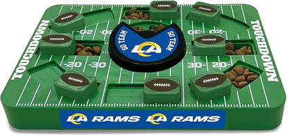 Pets First NFL Los Angeles RAMS Large Puzzle Toy, Dog Puzzle Treat Toy, New Large Size, Interactive Dog Treat Toy, Dog Slow Feeding Toy