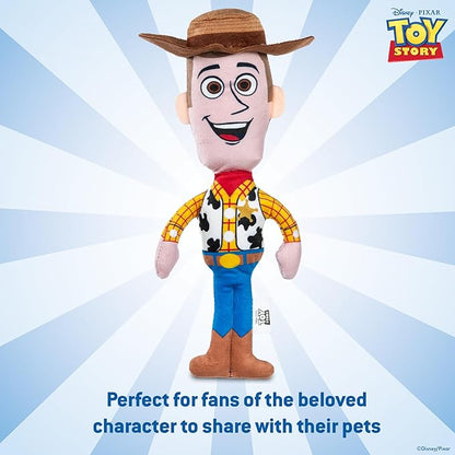 Disney for Pets Pixar’s Woody Woofin' Pet Toy Pixar Dog Toys | Plus Toy for Dogs Inspired by Woody from Pixar’s Toy Story with Squeaker, 9 Inch