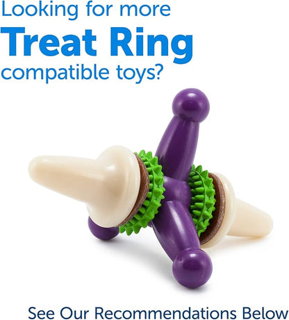PetSafe Busy Buddy Treat Ring Variety Pack - Engaging Treat-Holding Toy Refill - Easy-Open Resealable Bags - Large - Peanut Butter & Original Rawhide Flavors - 60 Count