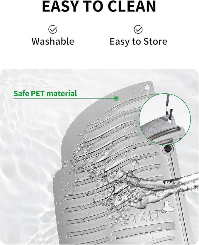 PETKIT Magnetic Cat Litter Remover and Sifter Set for PuraMax 2/Purobot Max Pro Self-Cleaning Litter Box, Compatible with Bentonite Litter and Clay Litter (Grey)