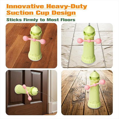 Cat Interactive Toys for Indoor Cats, Enhanced Suction Cup Cat Teaser Wand, Kitty Enrichment Chase Toy Fun Weight Loss Exercise Toy for Kitten Adult Cats Boredom Relief Keep Them Busy