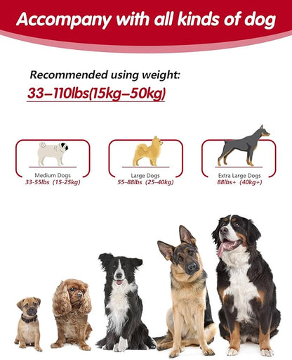 Hands Free Dog Leash, Multifunctional Crossbody Dog Leash, 5.9-9.5Ft Long Waist Belt with Car Safety Buckle and Double-Sided Reflective Stitches for Medium and Large Dogs.(Black)