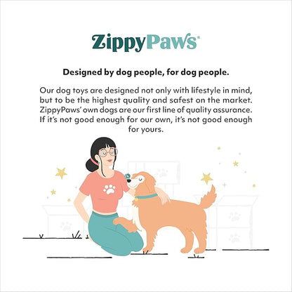 ZippyPaws - Original Donutz - No Stuffing, Squeaky Plush Dog Toy - St. Patrick's Shamrock Green, Original Size