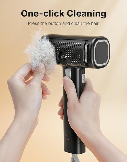 Pet Steam Brush for Dog & Cat with 3 Waterless Shampoo, Bath Shower Comb for Shedding & Grooming & Massaging Water Spray Brush for Long & Short Haired Pets Spritz Defur Comb